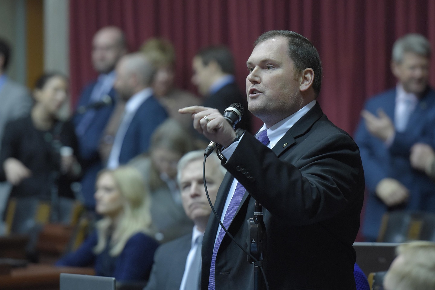 Representative Rob Vescovo began proposing a ban on project labor agreements for public projects when he was first elected to the House for the 2015 session. (photo; Tim Bommel, Missouri House Communications)